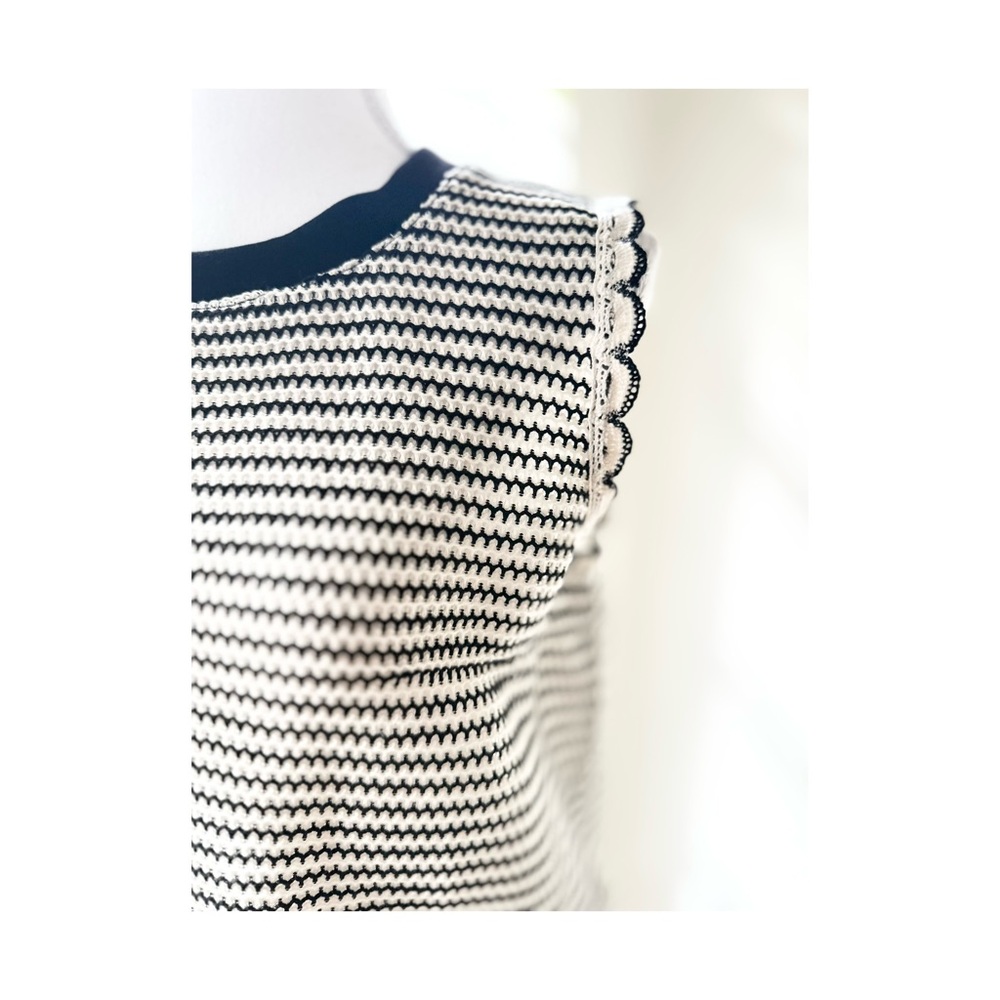 Striped Knit Sleeveless Top